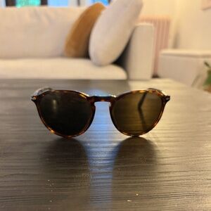 Persol PO3286S Polarized Round Sunglasses Havana Tortoise 51mm